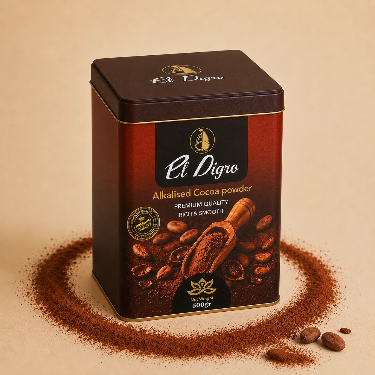 پودر کاکائو ۵۰۰ گرمی ال دیگرو