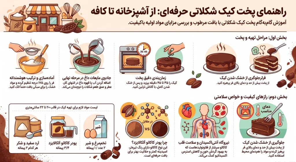 راهنمای_پخت_کیک_شکلاتی_حرفه_ای