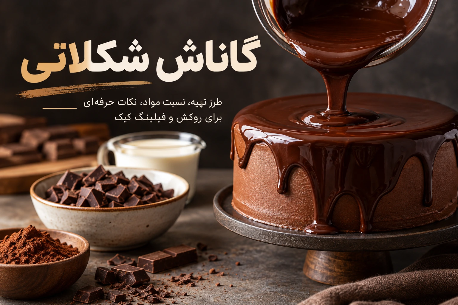 گاناش شکلاتی